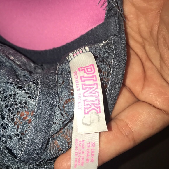 PINK VS gray Bralette . - Picture 4 of 4